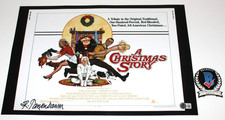 ROBERT TANENBAUM SIGNED 'A CHRISTMAS STORY 12x18 MOVIE POSTER BECKETT COA ARTIST