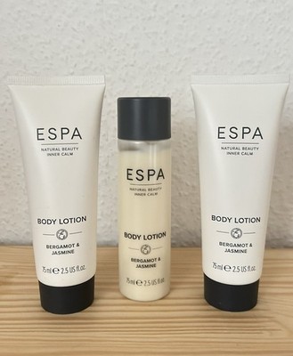 ESPA Natur Beauty Inner Calm Bergamot and Jasmine Body Lotion 3x75ml NEU