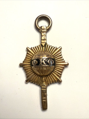 Vintage 1960s PHI KAPPA PHI HONOR SOCIETY GOLD KEY Pendant