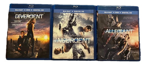 DIVERGENT/INSURGENT/ALLEGIANT, BLUE-RAY/DVD - Picture 1 of 2