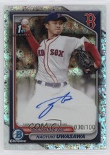 2024 Bowman Chrome Prospect Mini-Diamond Refractor Naoyuki Uwasawa Auto 1d59