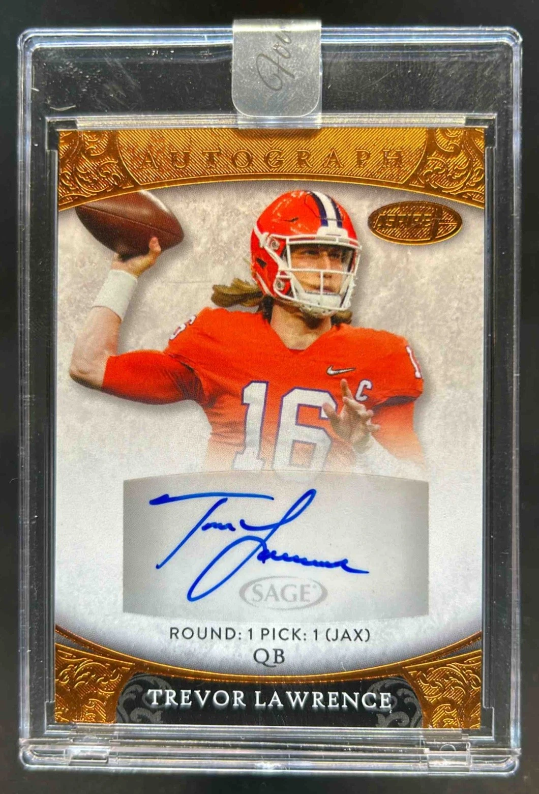 Trevor Lawrence Sage Aspire Autograph #ASP66 Bronze