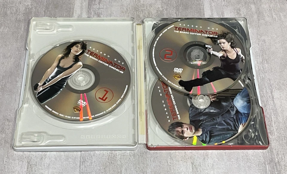 Terminator The Sarah Connor Chronicles DVD STEELBOOK 3-disc Season 1 2008 - Image 2 of 3
