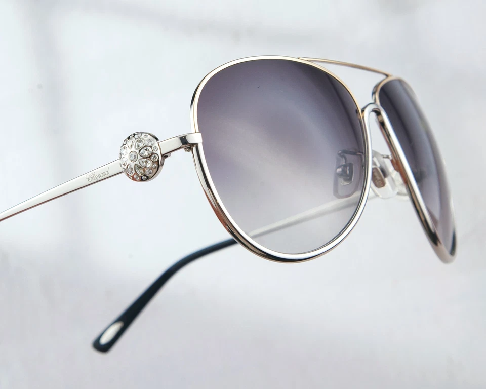 Chopard Pilotenbrille mit Kristall - SCH B33S 0377 - Bild 3 von 4