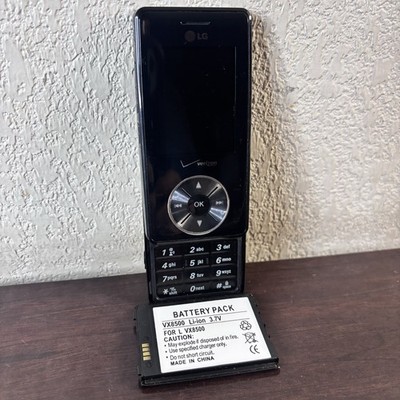 Vintage LG Chocolate VX8550 Black Verizon Rare Slider Up (Phone Only) Untested