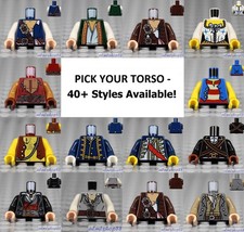 LEGO - Torsos PIRATES - PICK YOUR STYLE - Minifigure Body Parts Arms Hands POC 
