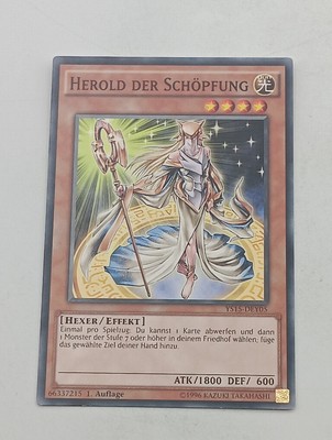 Yu-Gi-Oh Einzelkarte Herold der Schöpfung bespielt