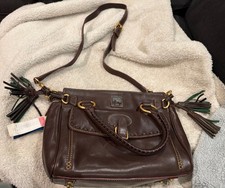 Vintage Dooney  Bourke Medium Pocket Satchel 8L977 AWL USA w/ Registration