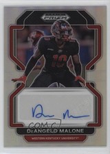2023 Panini Prizm Draft Picks 2022 Update Silver DeAngelo Malone Auto 1ax