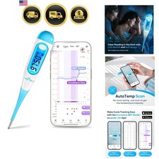 Digital Basal Thermometer for Ovulation: Backlight LCD Display 1/100th Degree...