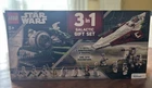 Lego Star Wars Jedi Masters Gift Set 3 Epic Builds in 1  66787 w/peel box damage