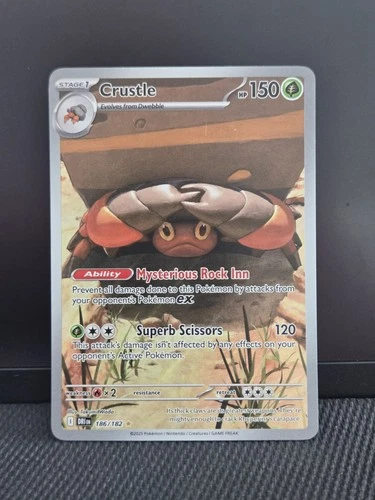 Pokémon TCG Crustle 186/182 Sv10: Destined Rivals