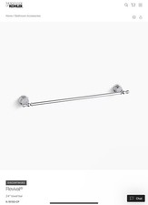 Kohler Revival 24 in. towel Bar Polished Chrome Discontinued