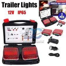Wireless Led Rear Tail Lights Battery Operated Usb Magnetic Tow Towing Trailer