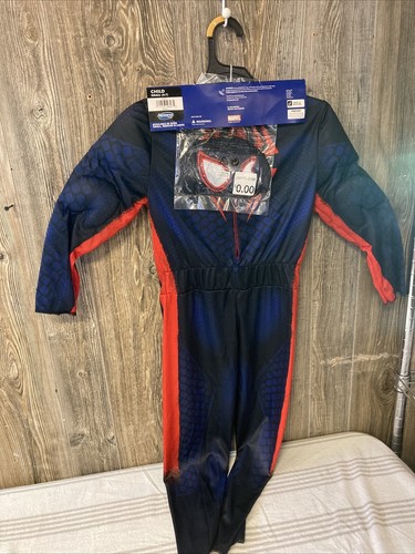 Disfraz de Halloween Spiderman Miles Morales Niños Pequeño 4-7 con Máscara Niño Marvel - Imagen 4 de 5