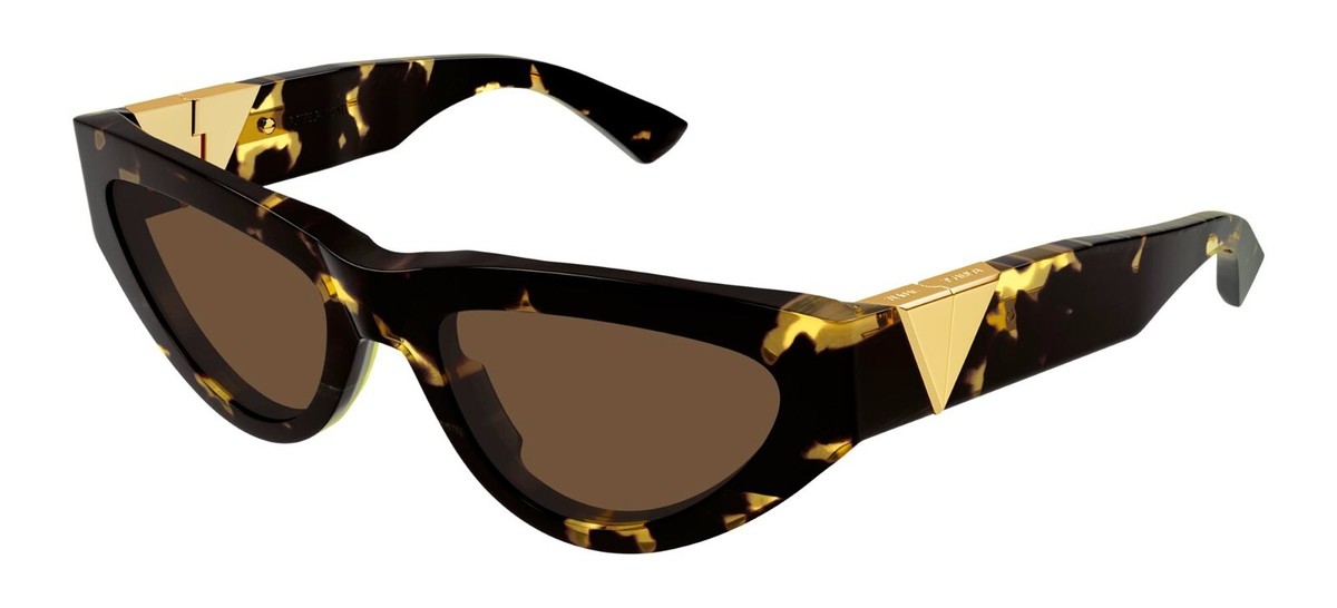 Bottega Veneta BV1176S Havana/Brown (002) Sunglasses | eBay