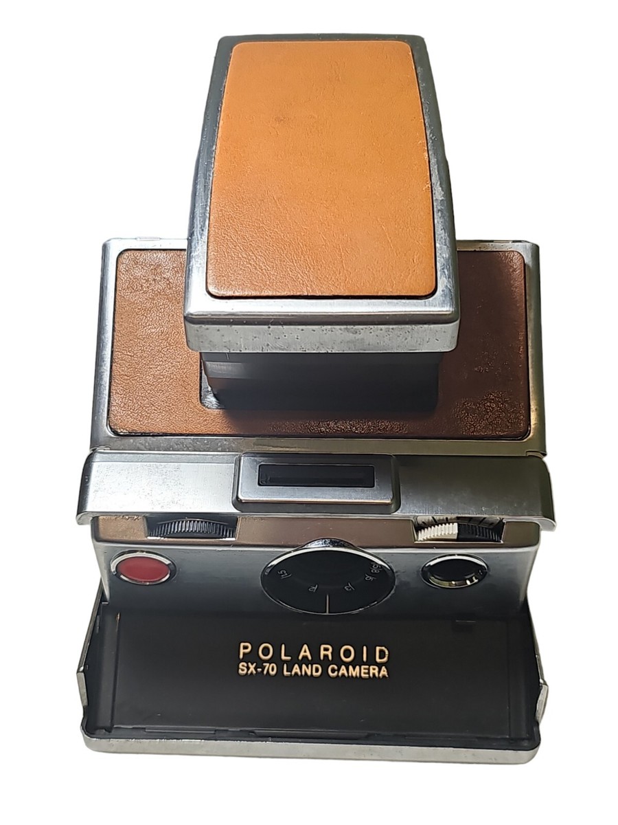 ポコ Vintage Polaroid SX-70 Land Camera Folding Brown Leather