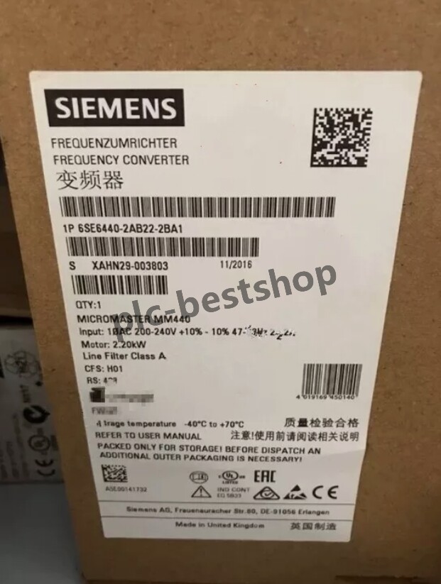 1PCS NEW SIEMENS 6SE6440-2AB22-2BA1 6SE6 440-2AB22-2BA1 Inverter Drive