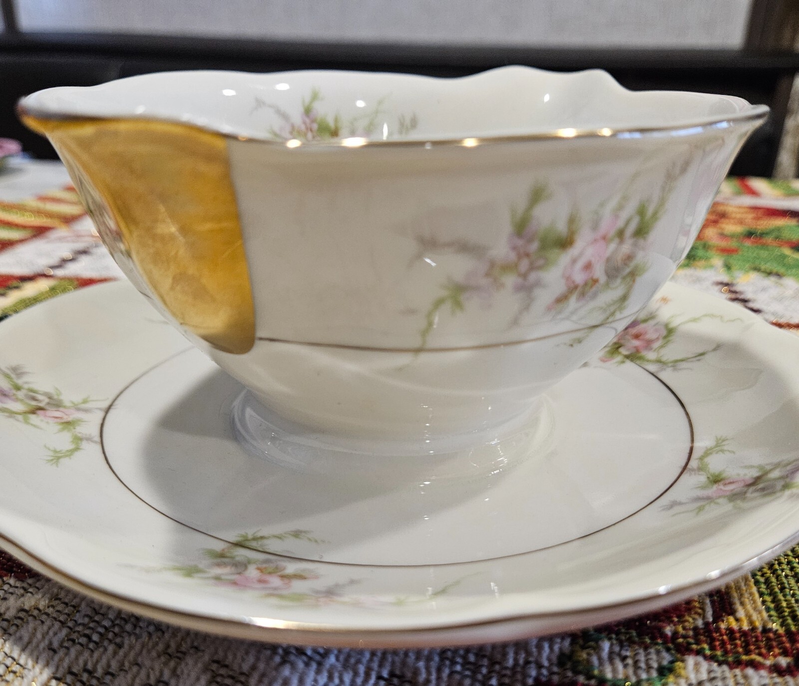 1939 theodore haviland new york rosalinde china 53 pc set w/ 10 serving