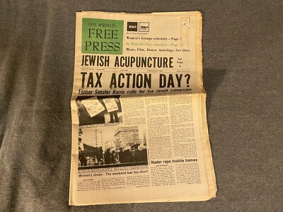 March 1973 Los Angeles Free Press Newspaper Dr John Monopolies John Mayall Vtg