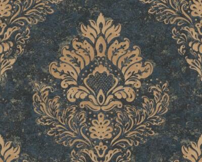 Alena St. Petersburg Metropolitan Stories schwarze Vinyltapete mit Blumenmuster