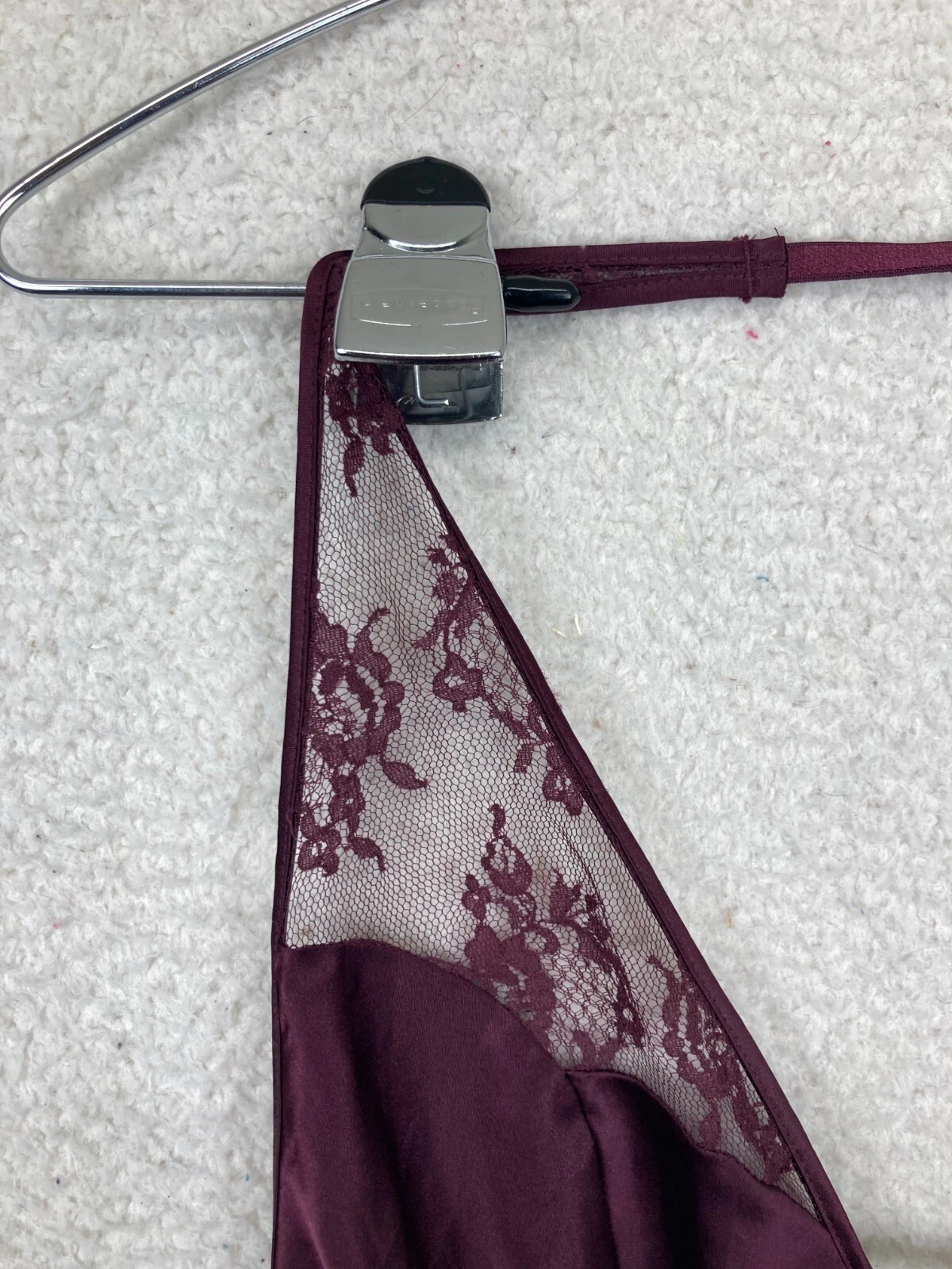 UNDERCOVER Abito da notte Victoria’s Secret Coquette taglia XS viola pizzo raso reggicalze