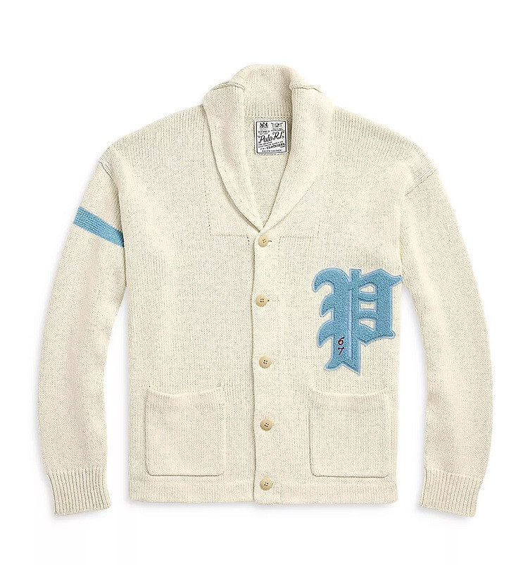 Polo Ralph Lauren Men's Cotton-Linen Letterman Cardigan - L | eBay
