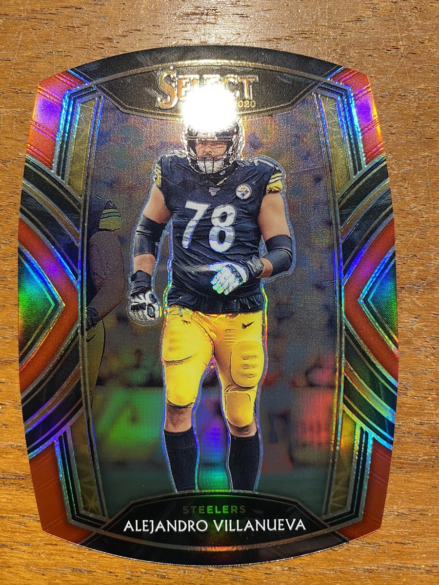 ALEJANDRO VILLANUEVA NFL SELECT CLUB LEVEL RED SSP PITT STEELERS NFLPA  PANINI SP