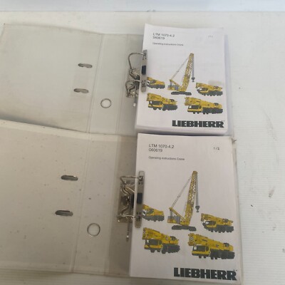 Liebherr LTM 1070-4.2 060619 OPERATING INSTRUCTIONS CRANE User Manual 2 folders