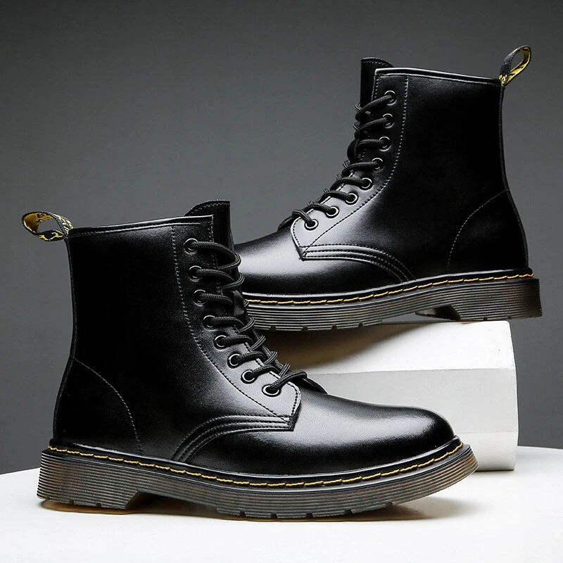 Mens platform shop combat boots