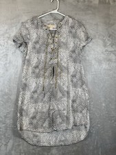 Michael Kors Dress Snake Skin Black White Gray Gold Chain Womens Small