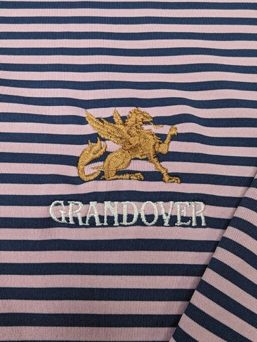 Peter Millar Summer Comfort Polo Pink Men's XL Golf Striped Stretch Wicking - Picture 3 of 10