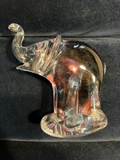 Murano Stil Glasfigur Elefant Skulptur - Glas Figur  - Deko Kunst - Handarbeit