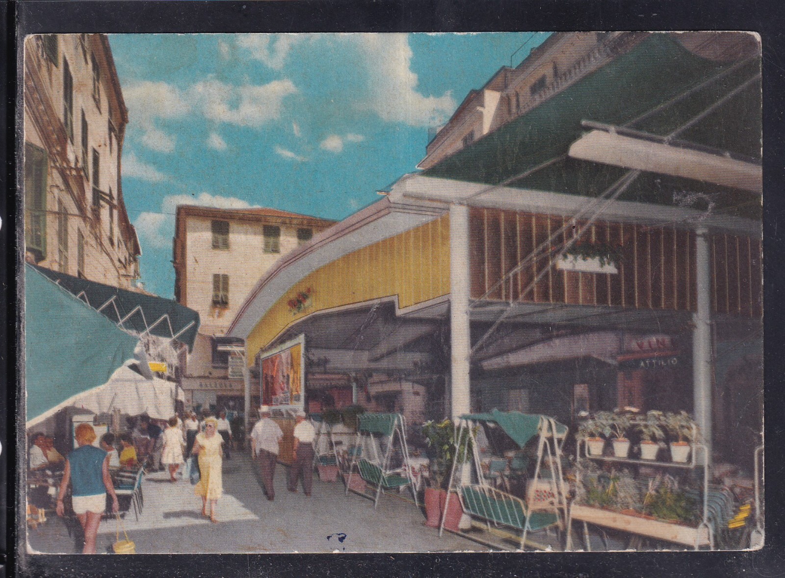 Cartolina Alassio Piazza Matteotti GB1173