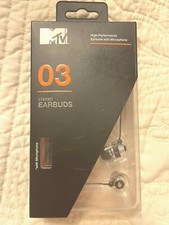 MTV 03 STEREO EARPHONE EARBUDS HIGH-PERFORMANCE WITH MINI MIC