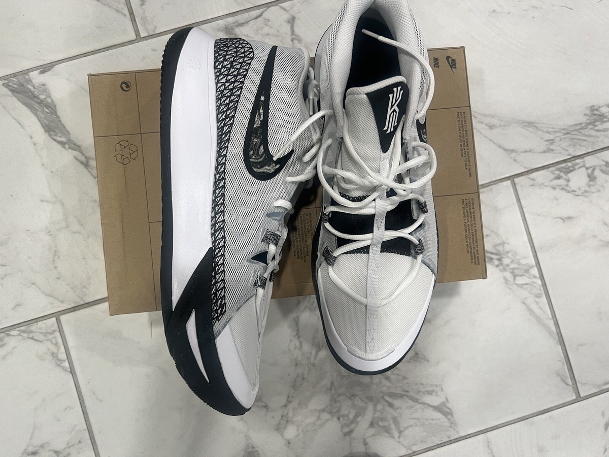 Nike Kyrie Flytrap 6 White Black Athletic Sneakers Shoes Men\'s Size 9 DM1125-101 Nike Kyrie Flytrap VI 6 Basketball Sneakers White/Black  main image 2