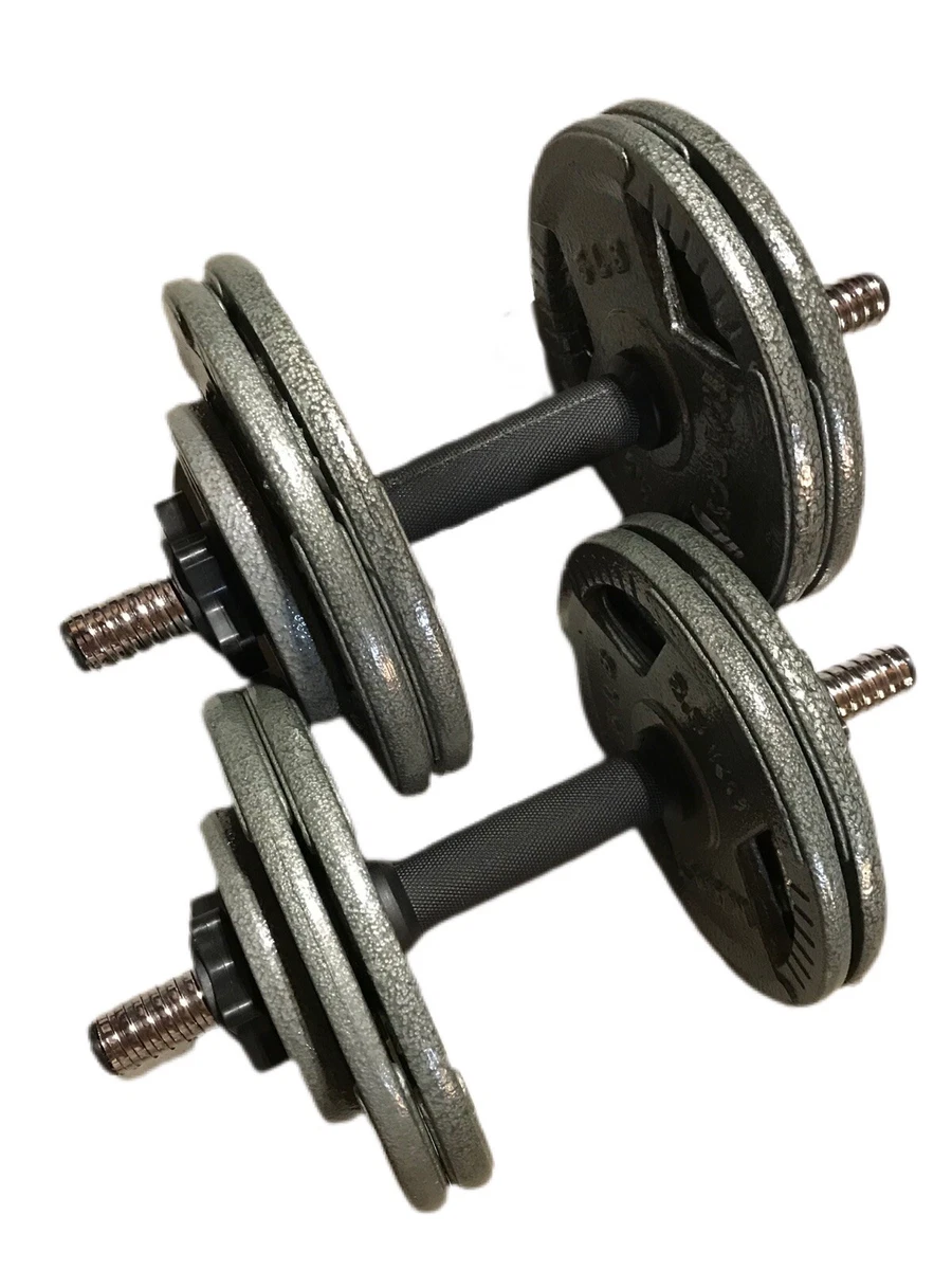 50 LB Dumbbells Pair Free Weights Barbell Dumbbell Body Building Free  Weight Set