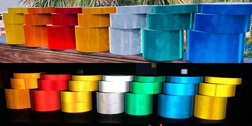 V82 Reflective Tape Oralite Type 5 Brightest Colored Tape On Market Orafol USA
