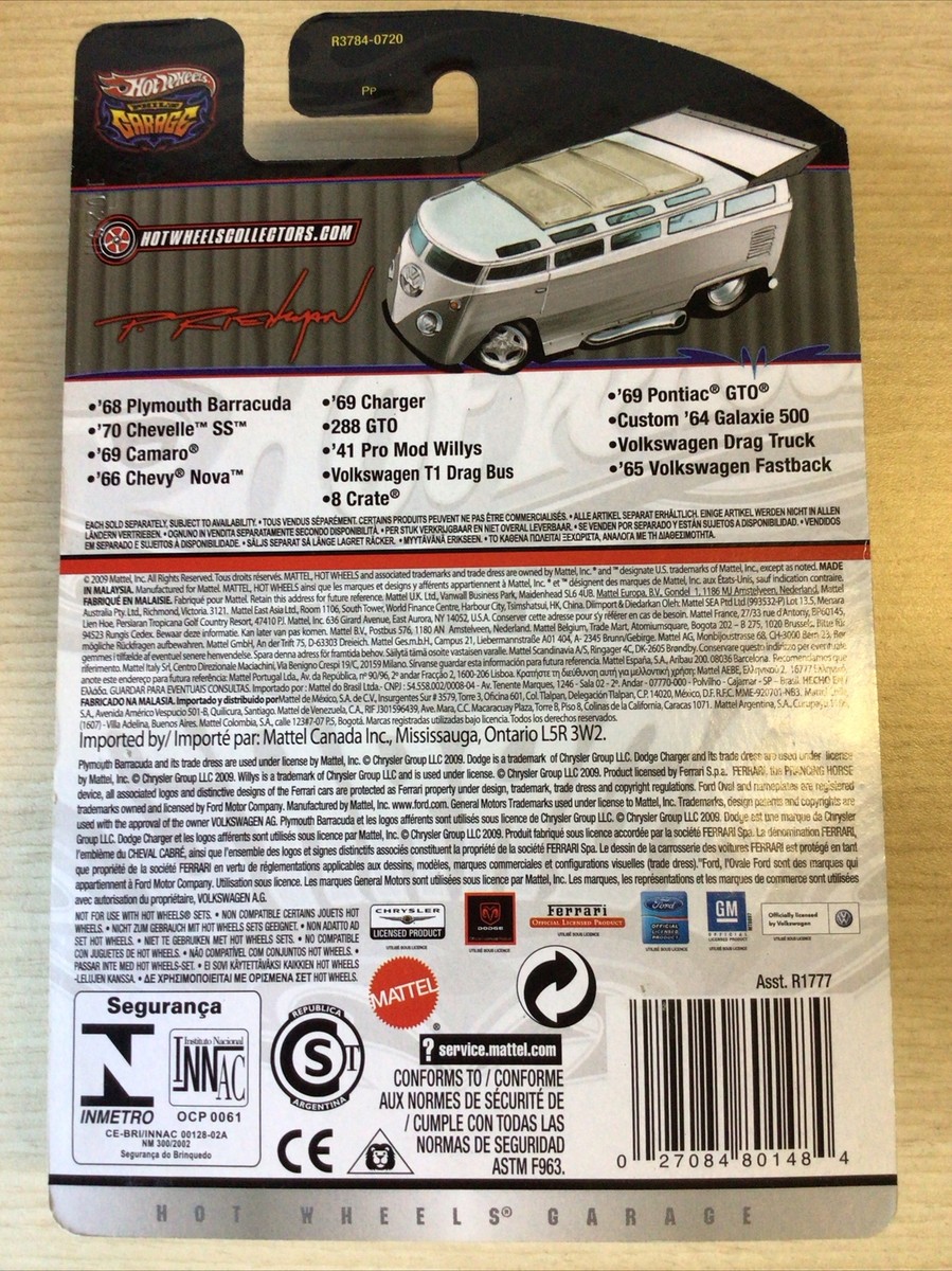 Hot Wheels 2009 Phil's Garage Volkswagen T1 Drag Bus Real