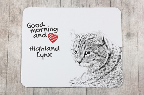 Hochlandluchs Tapis de Souris Avec Chat Art-Dog - Photo 3/7