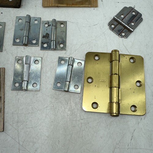 LOT of Vintage Door HINGES antique parts- great patina - Picture 6 of 13