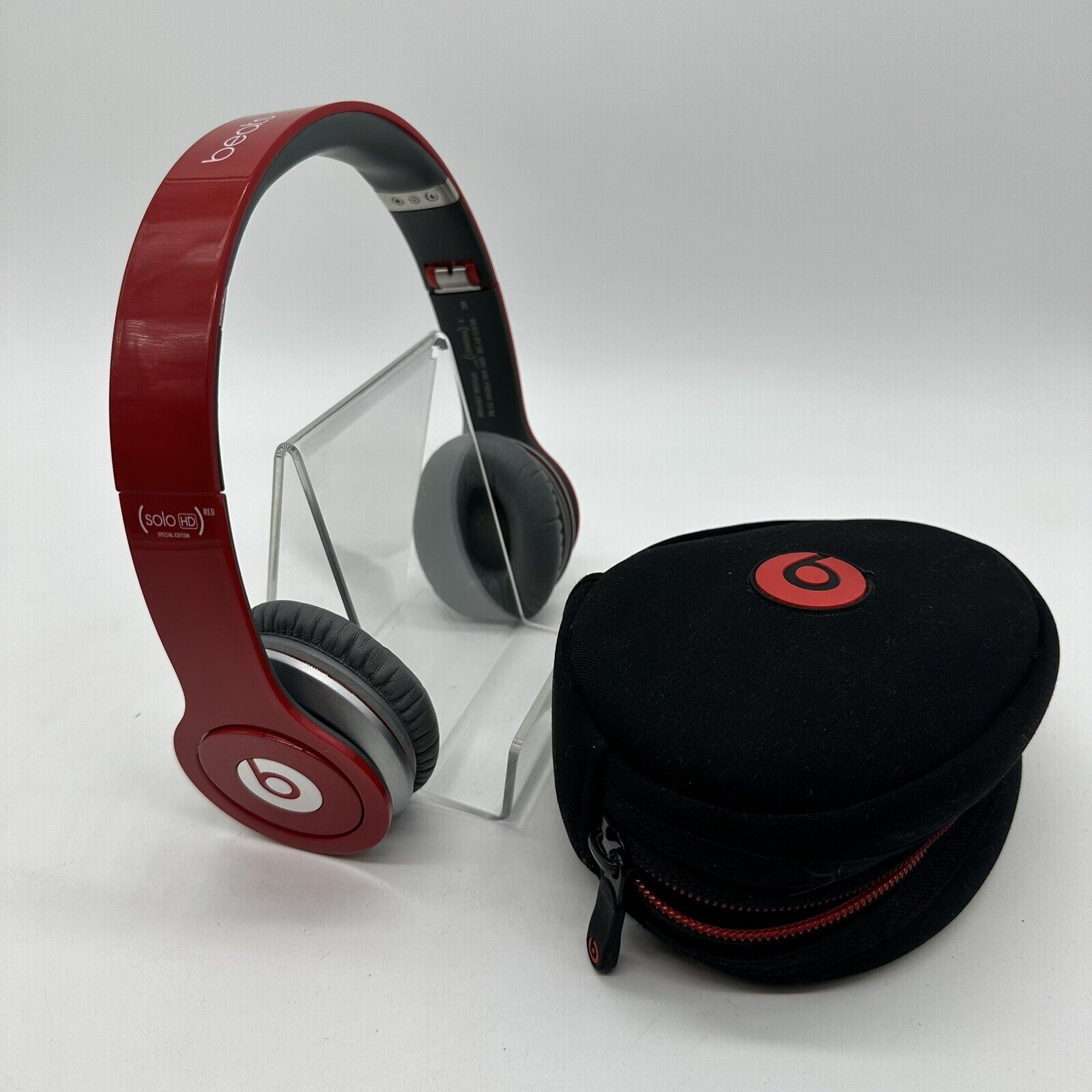 by Dr. Dre Solo HD Red Special Edition On-Ear Headphones Working Great! | eBay