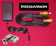AC Adapter + 12Ft GOLD Cable + GOLD RF Adapter for Mattel Intellivision II NEW