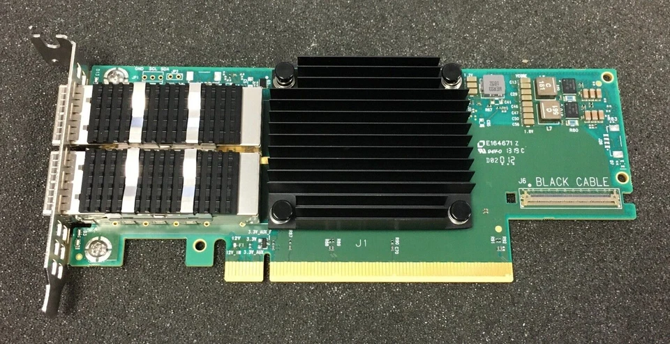 1PC Mellanox MCX653106A-ECAT ConnectX-6 EDR/HDR100/100GbE CX653106A Low Profile - Image 2 of 4