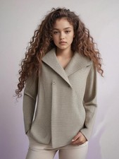 Witt @ Kaleidoscope (ashley Brooke) Sesame/ecru Coat (rrp=£249!) (h67501)