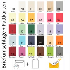 25 Briefumschläge B6 HAFTSTREIFEN + farbige ...