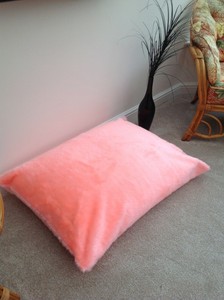 pink floor pillow