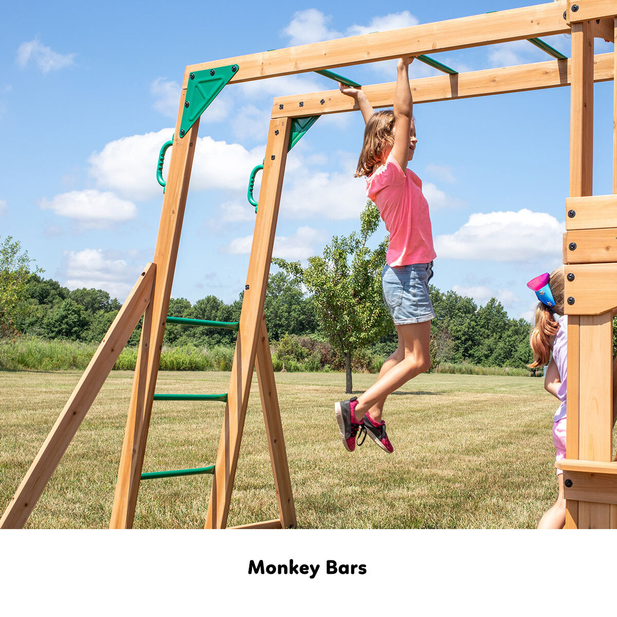 Backyard Discovery Montpelier Play Centre Cedar Wood Monkey Bars Slide