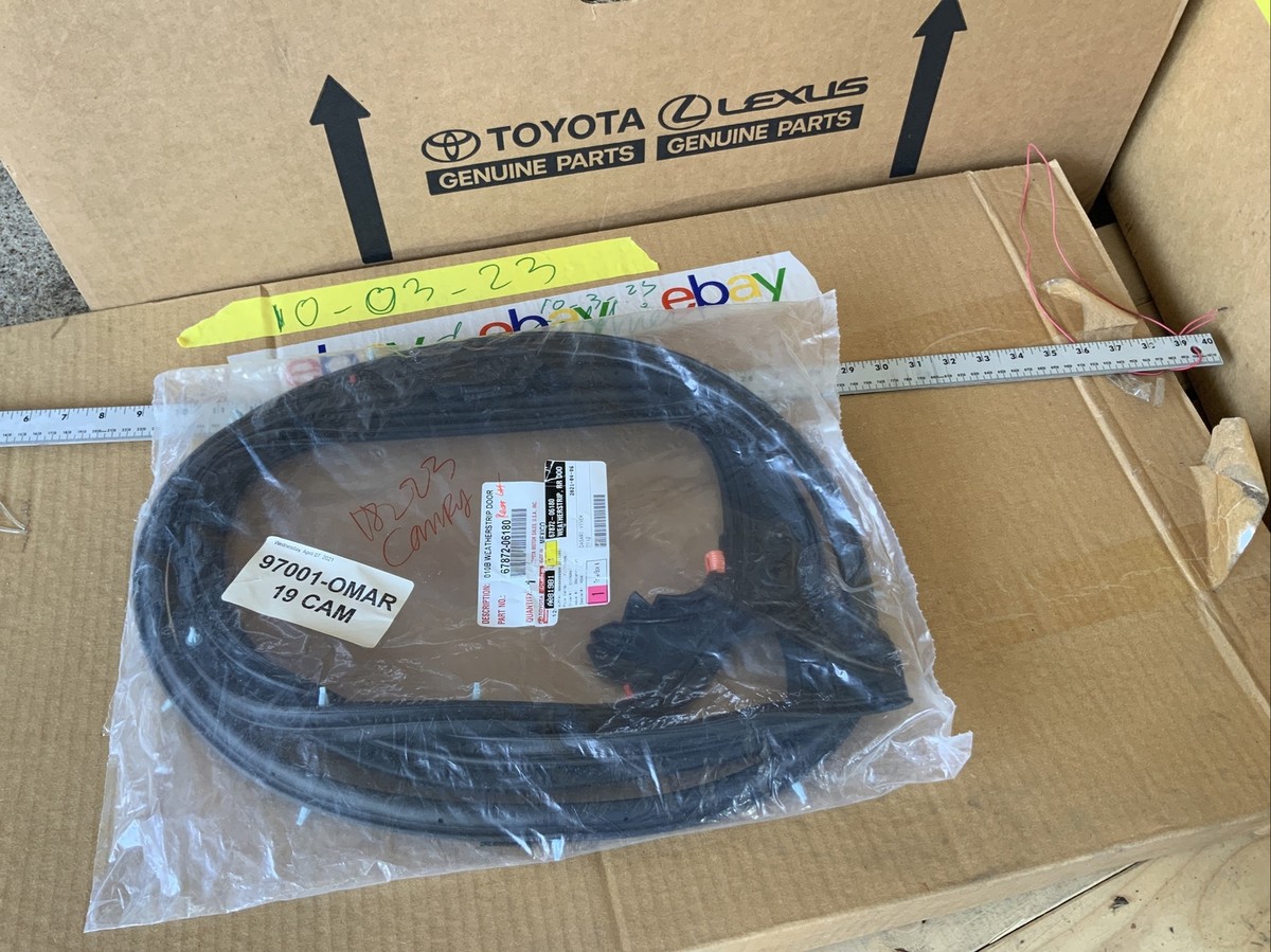 2018-2024 Toyota Camry Rear Left Door Surround Weatherstrip Seal
