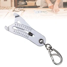 Bolt and Nut Identifier Gauge Size Gauge Precise Bolt Size Finder Keychain Tool
